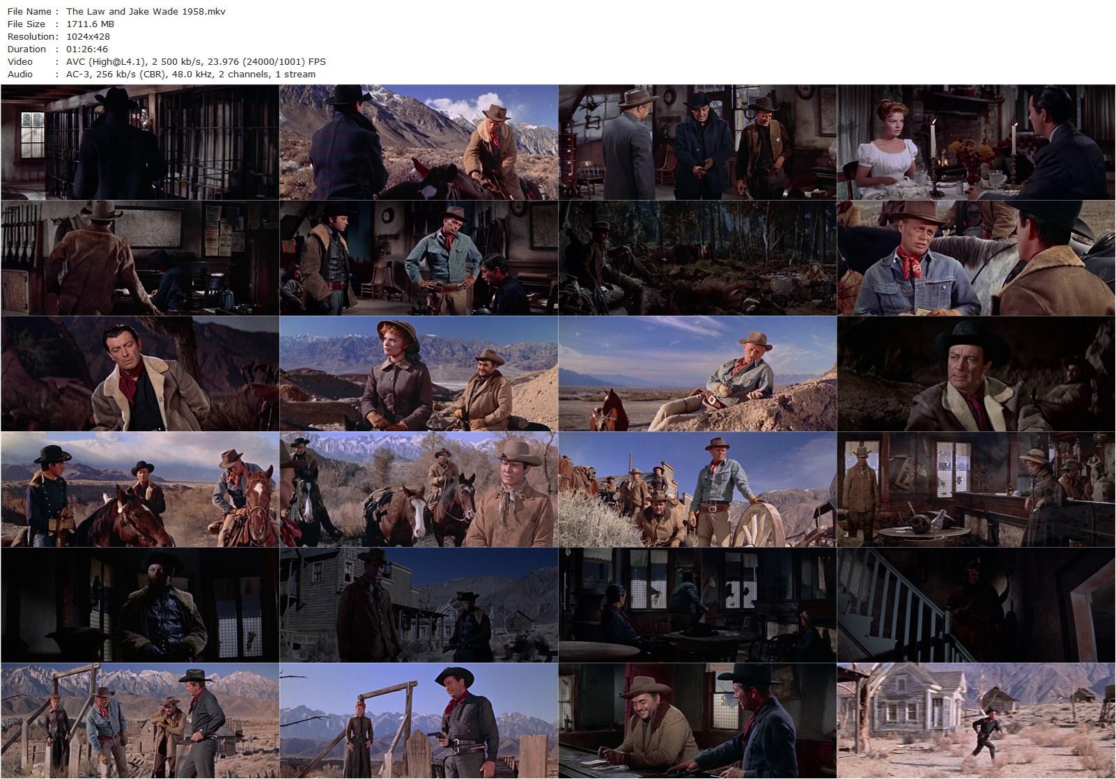 The Law and Jake Wade (1958) John Sturges, Robert Taylor, Richard Widmark, Patricia Owens-poster