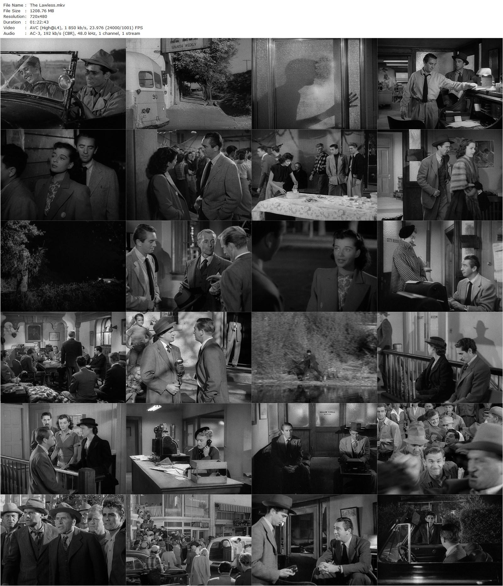 The Lawless (1950) Joseph Losey, Macdonald Carey, Gail Russell, Johnny Sands-poster