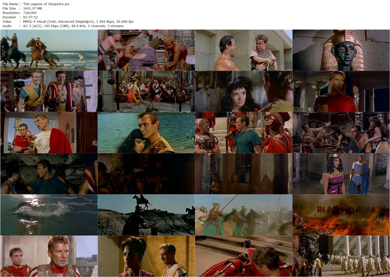 The Legions of Cleopatra (1959) Vittorio Cottafavi, Linda Cristal, Ettore Manni, Georges Marchal-poster