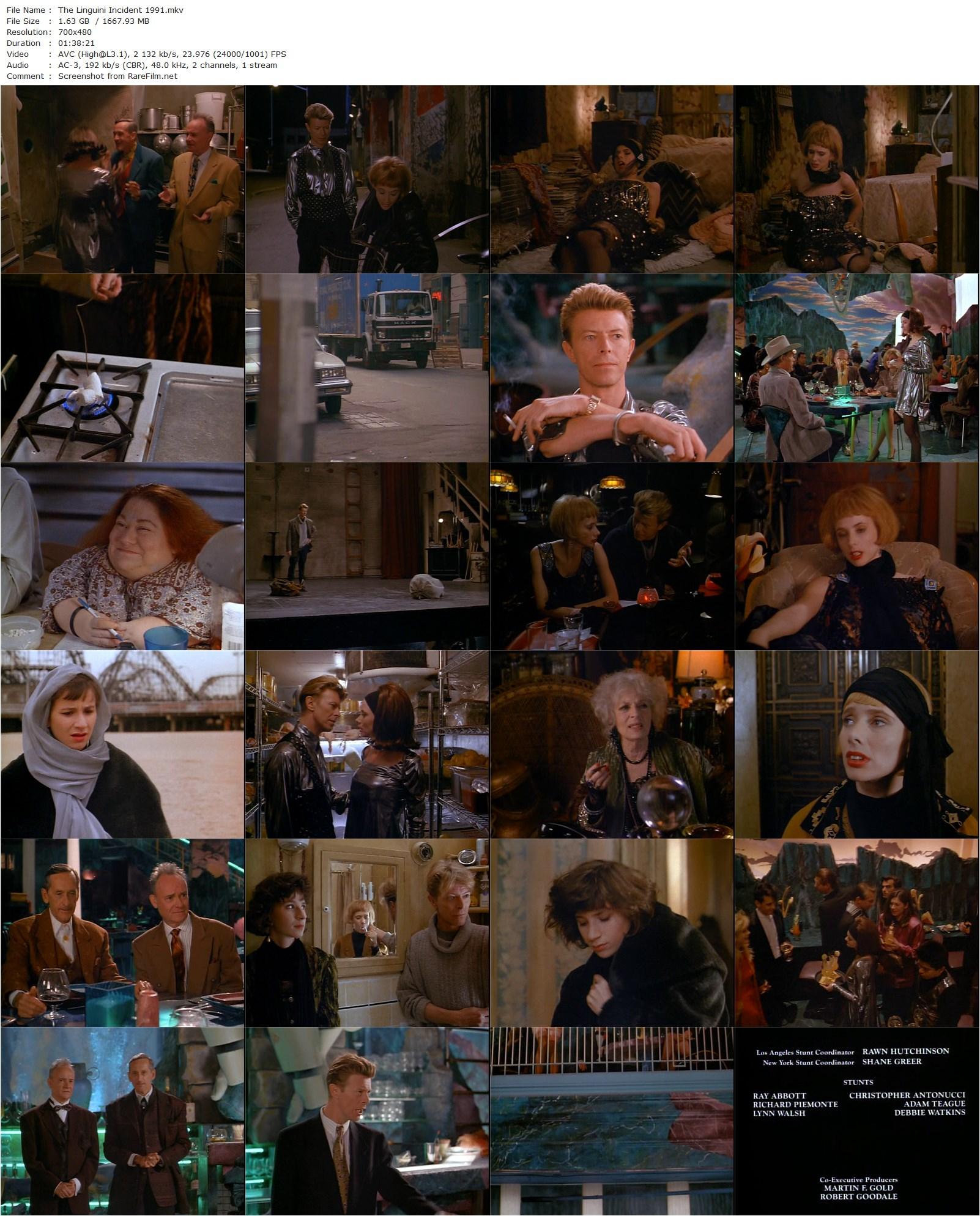 The Linguini Incident (1991) Richard Shepard, Rosanna Arquette, David Bowie, Eszter Balint-poster