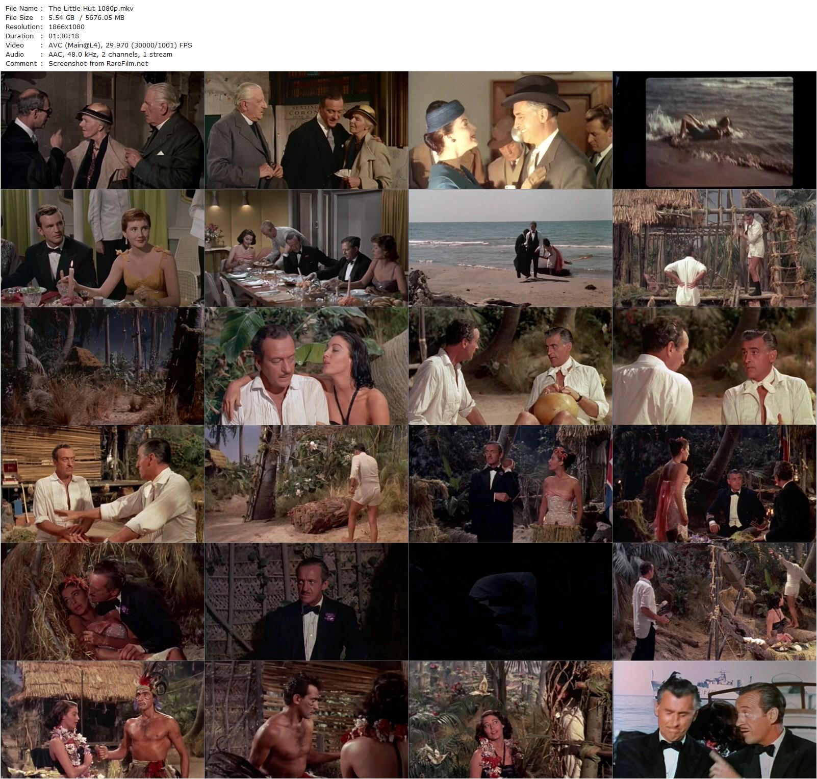 The Little Hut (1957) Mark Robson, Ava Gardner-poster