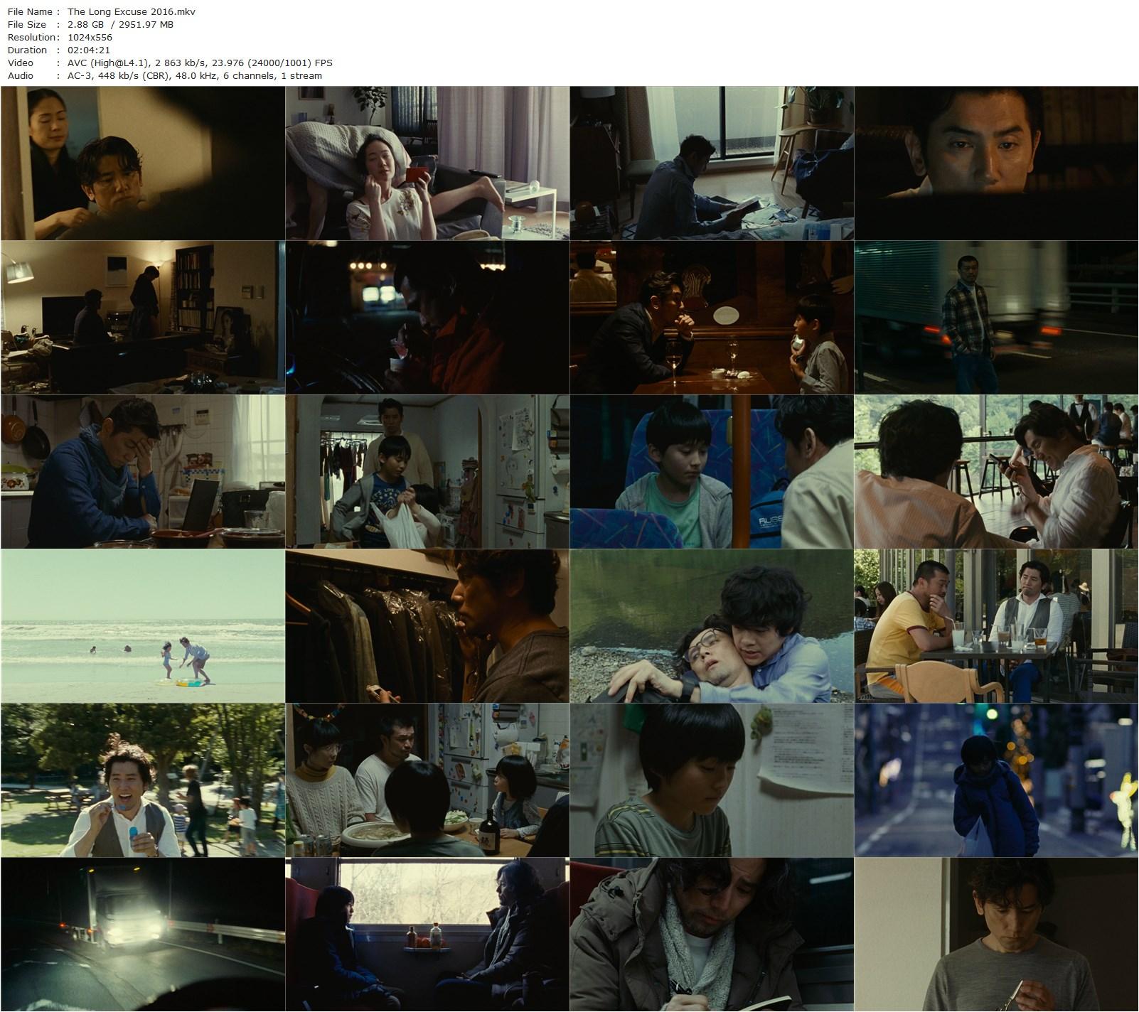 The Long Excuse AKA Nagai iiwake (2016) Miwa Nishikawa, Masahiro Motoki, Pistol Takehara, Eri Fukatsu-poster