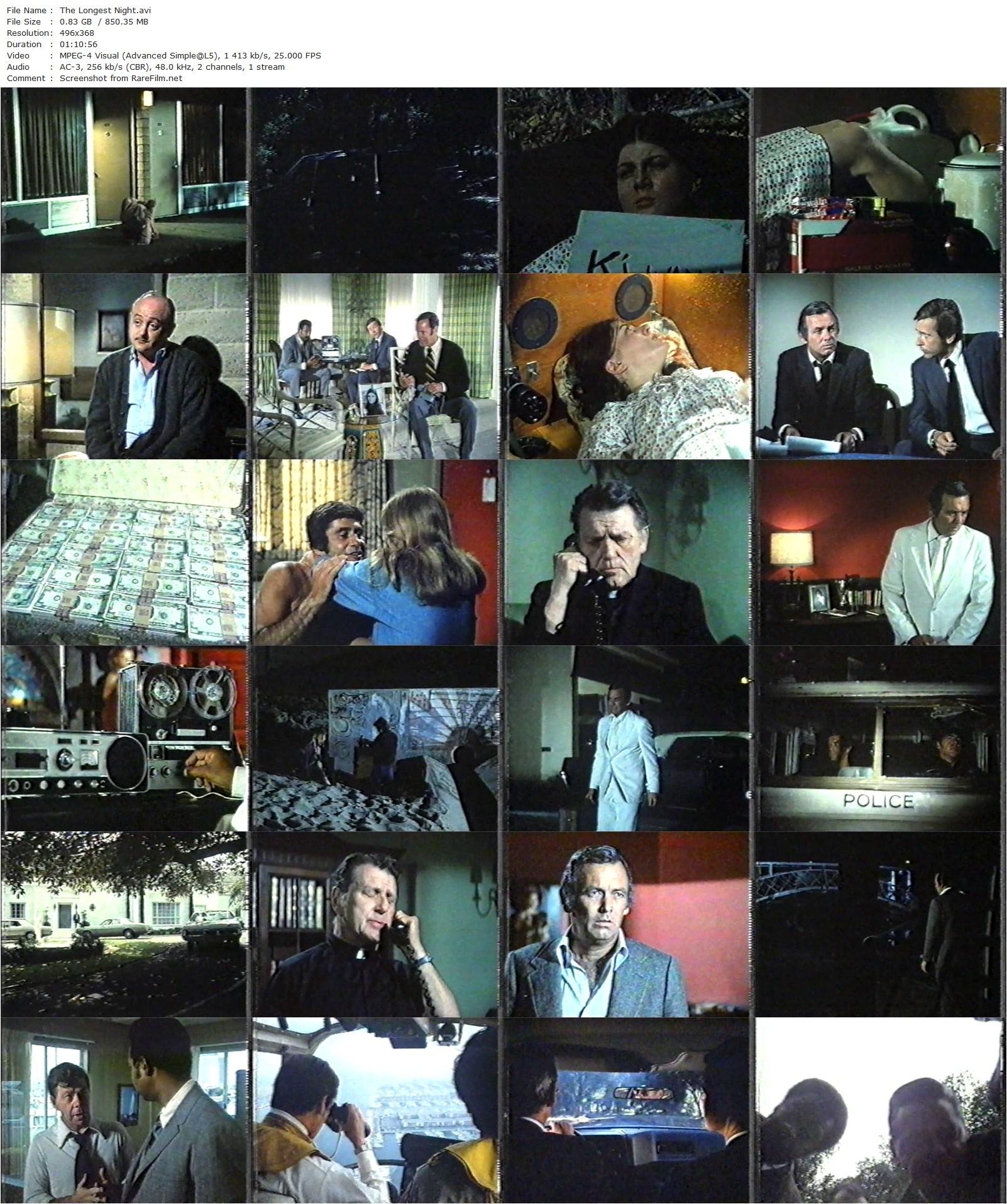 The Longest Night (1972) Jack Smight, David Janssen, James Farentino, Phyllis Thaxter-poster