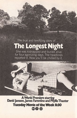 The Longest Night (1972) Jack Smight, David Janssen, James Farentino, Phyllis Thaxter