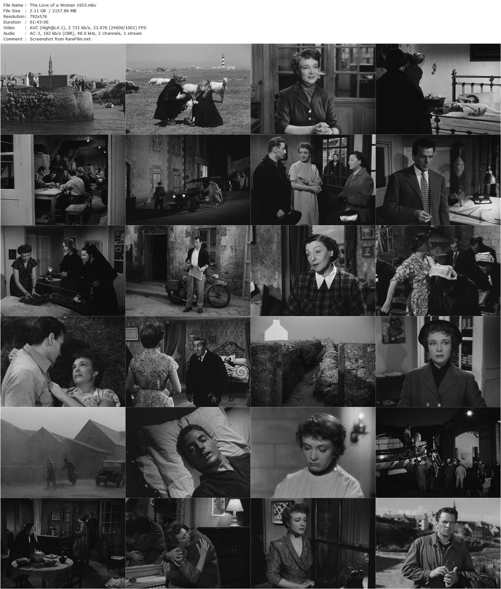 The Love of a Woman / L’amour d’une femme (1953) Jean Grémillon, Micheline Presle, Massimo Girotti, Gaby Morlay-poster