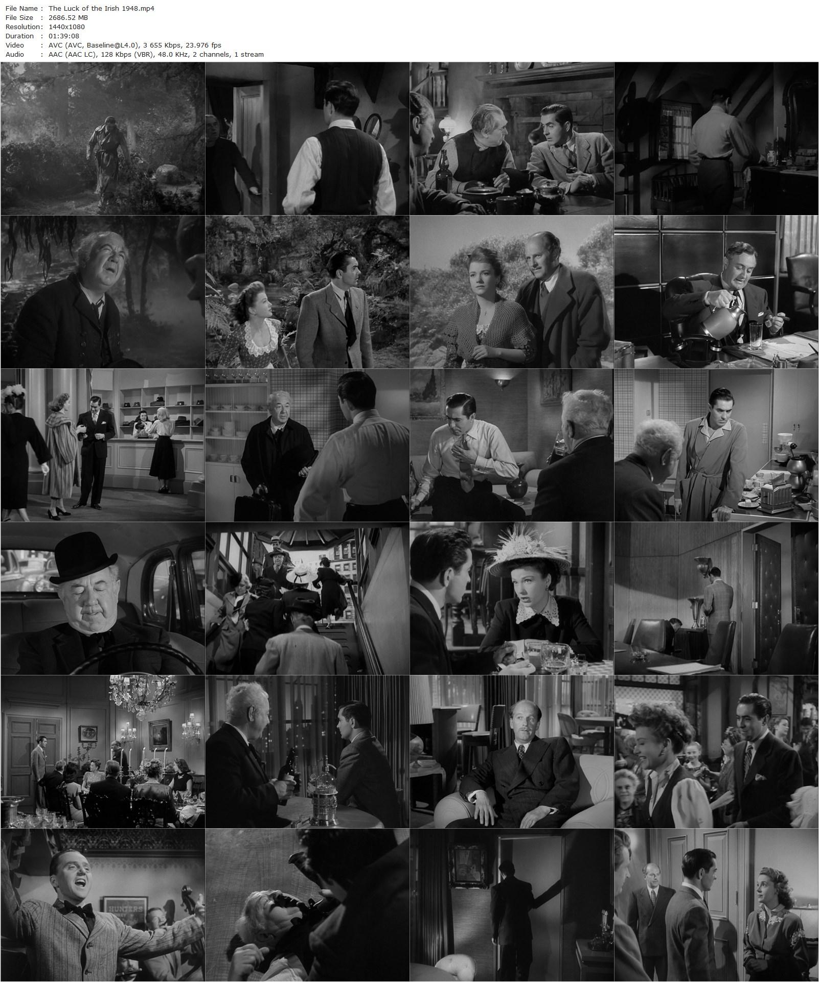 The Luck of the Irish (1948) Henry Koster, Tyrone Power, Anne Baxter, Cecil Kellaway-poster