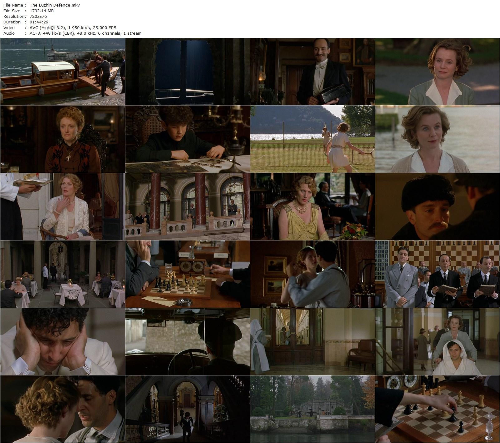 The Luzhin Defence (2000) Marleen Gorris, John Turturro, Emily Watson, Geraldine James-poster