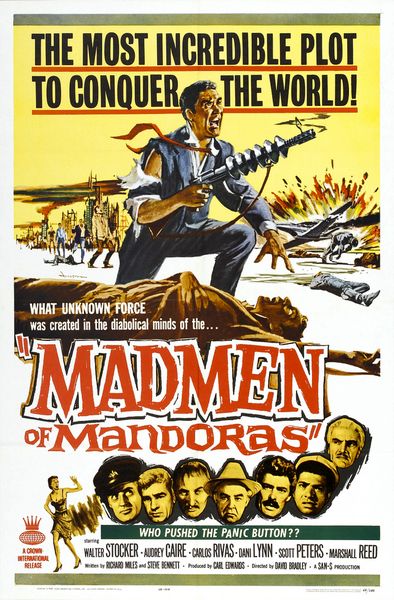 The Madmen of Mandoras (1963) David Bradley, Walter Stocker, Audrey Caire, Carlos Rivas, Sci-Fi, Thriller