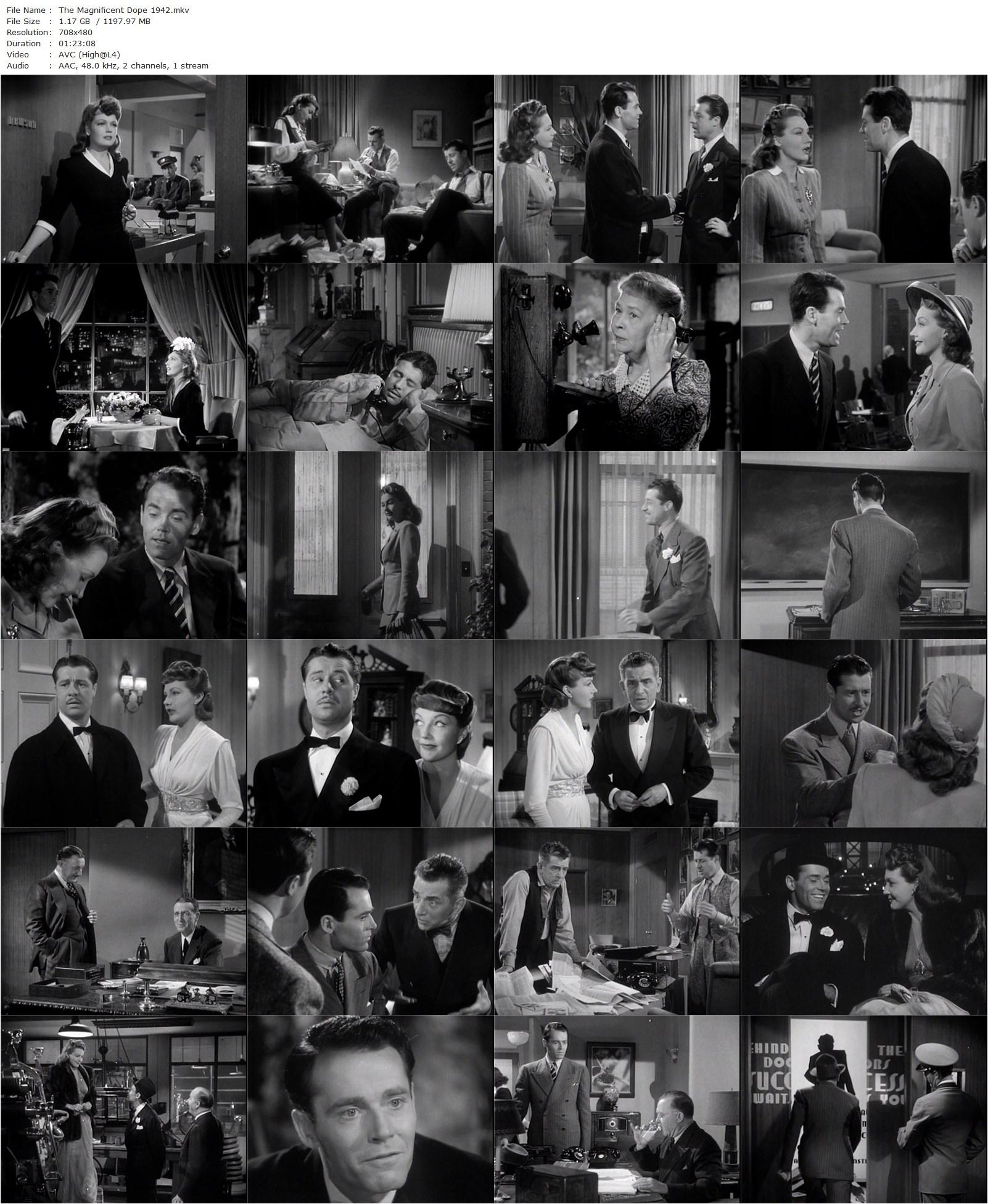 The Magnificent Dope (1942) Walter Lang, Henry Fonda, Lynn Bari, Don Ameche-poster