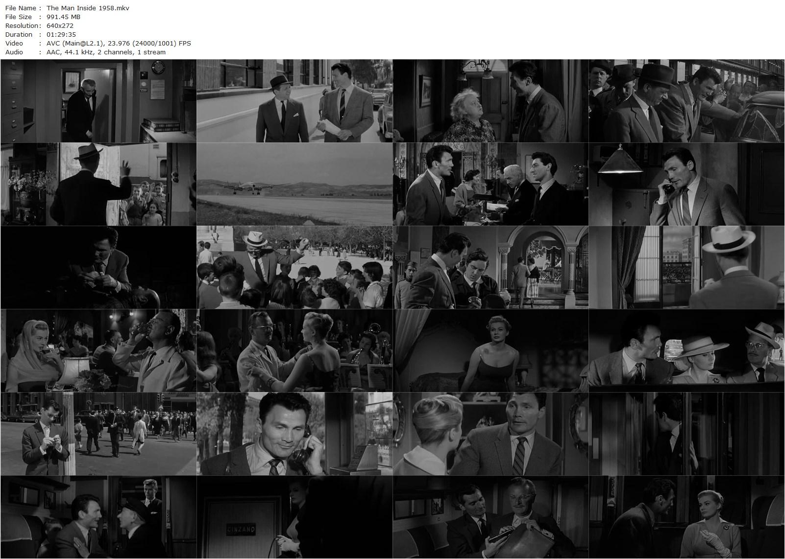 The Man Inside (1958) John Gilling, Jack Palance, Anita Ekberg, Nigel Patrick-poster