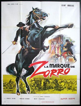 The Mark of Zorro / La marque de Zorro (1975) Marius Lesoeur, Jesús Franco, Clint Douglas, Monica Swinn, Jean-Pierre Bouyxou
