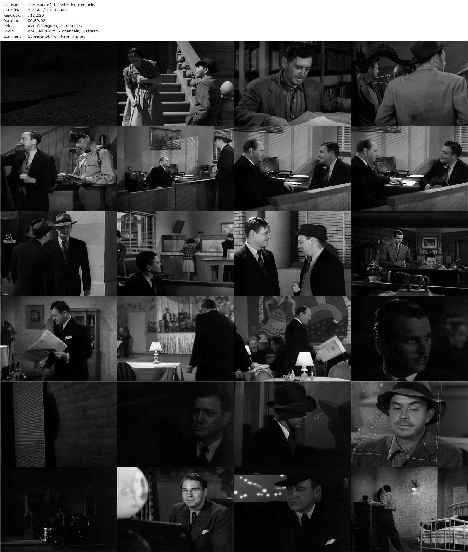 The Mark of the Whistler (1944) William Castle, Richard Dix, Janis Carter, Porter Hall-poster