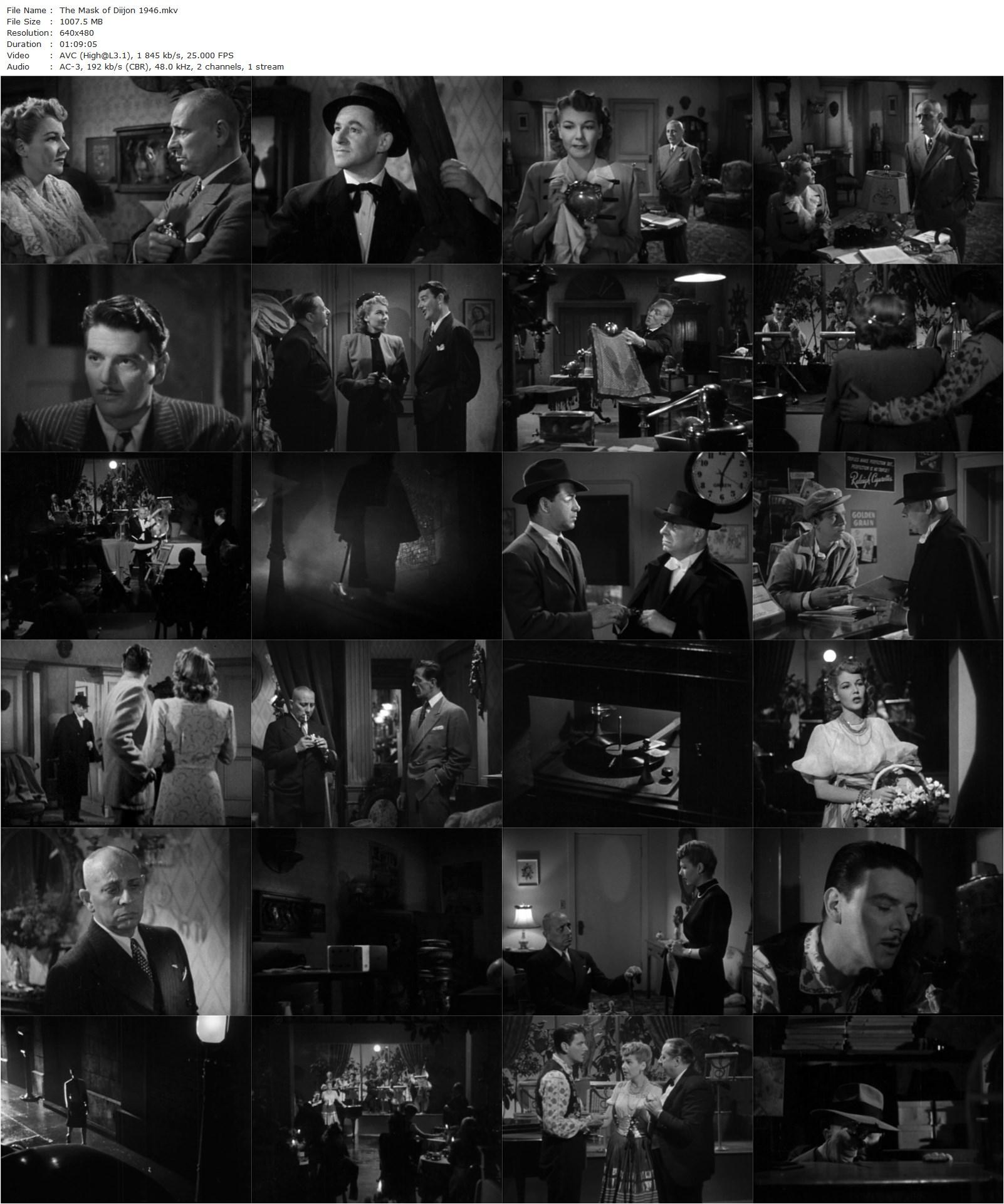 The Mask of Diijon (1946) Lew Landers, Erich von Stroheim, Jeanne Bates, William Wright-poster
