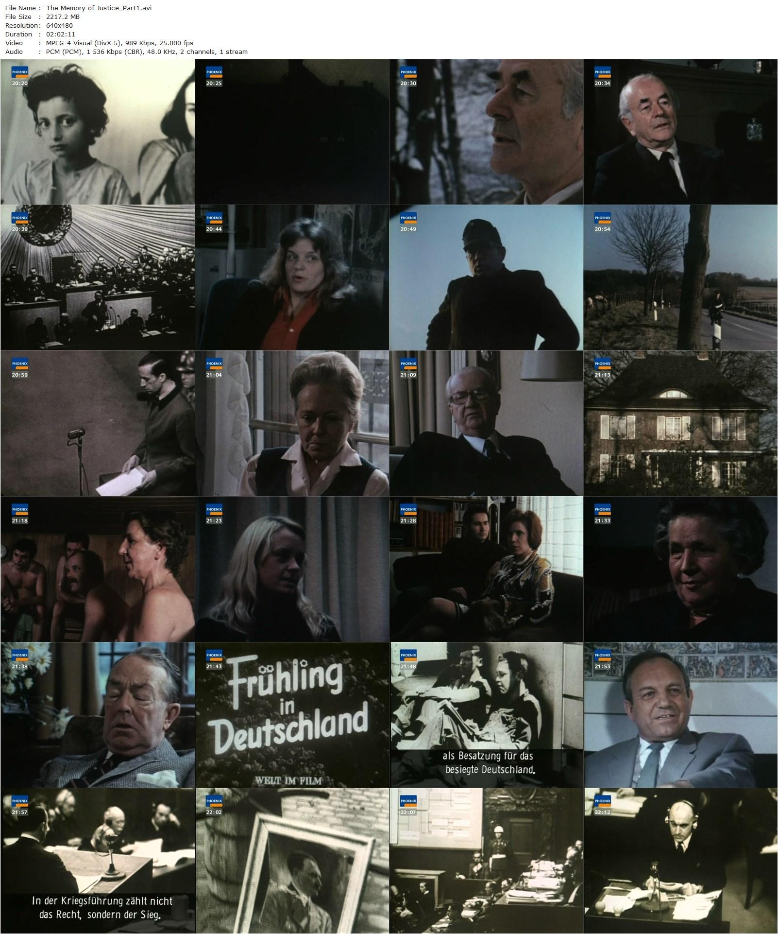 The Memory of Justice (1976) Marcel Ophüls, Yehudi Menuhin, Noël Favrelières, Anthony Herbert-poster