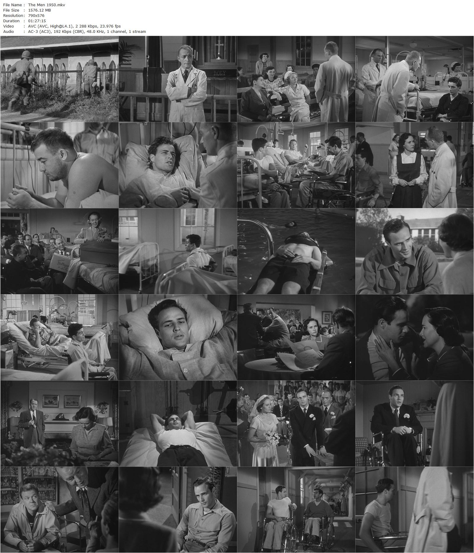 The Men (1950) Fred Zinnemann, Marlon Brando, Teresa Wright, Everett Sloane-poster