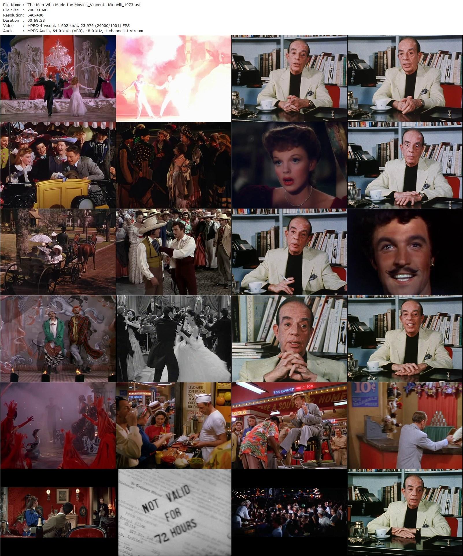 The Men Who Made the Movies: Vincente Minnelli (1973) Richard Schickel, Cliff Robertson, Vincente Minnelli-poster