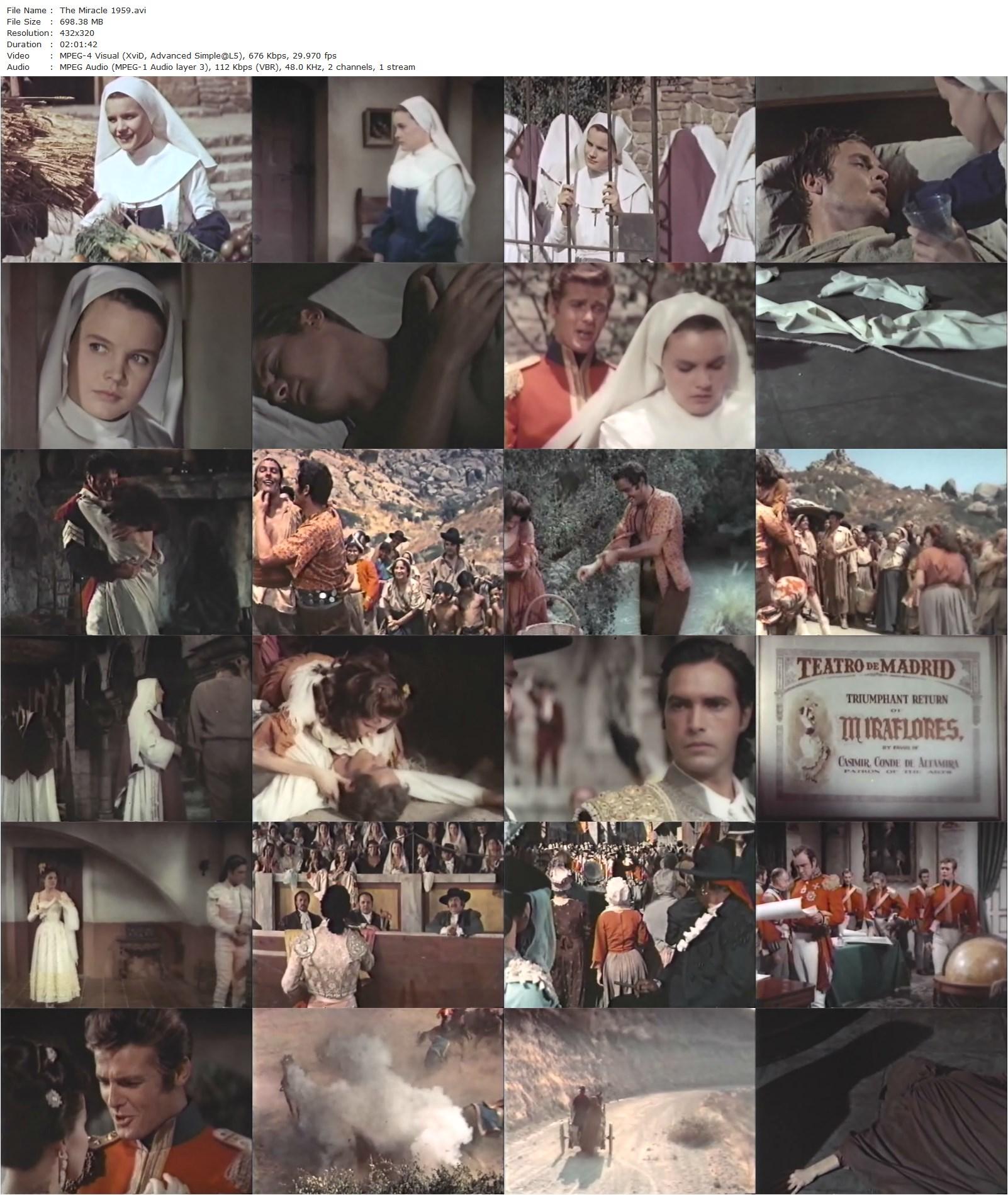 The Miracle (1959) Irving Rapper, Gordon Douglas, Carroll Baker, Roger Moore, Walter Slezak-poster