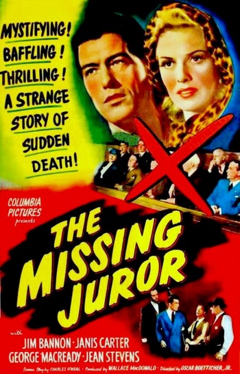 The Missing Juror (1944) Budd Boetticher, Jim Bannon, Janis Carter, George Macready
