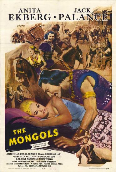 The Mongols (1961) André De Toth, Leopoldo Savona, Jack Palance, Anita Ekberg, Antonella Lualdi