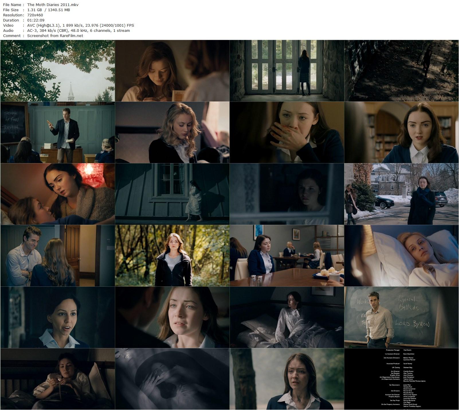 The Moth Diaries (2011) Mary Harron, Sarah Bolger, Sarah Gadon, Lily Cole-poster