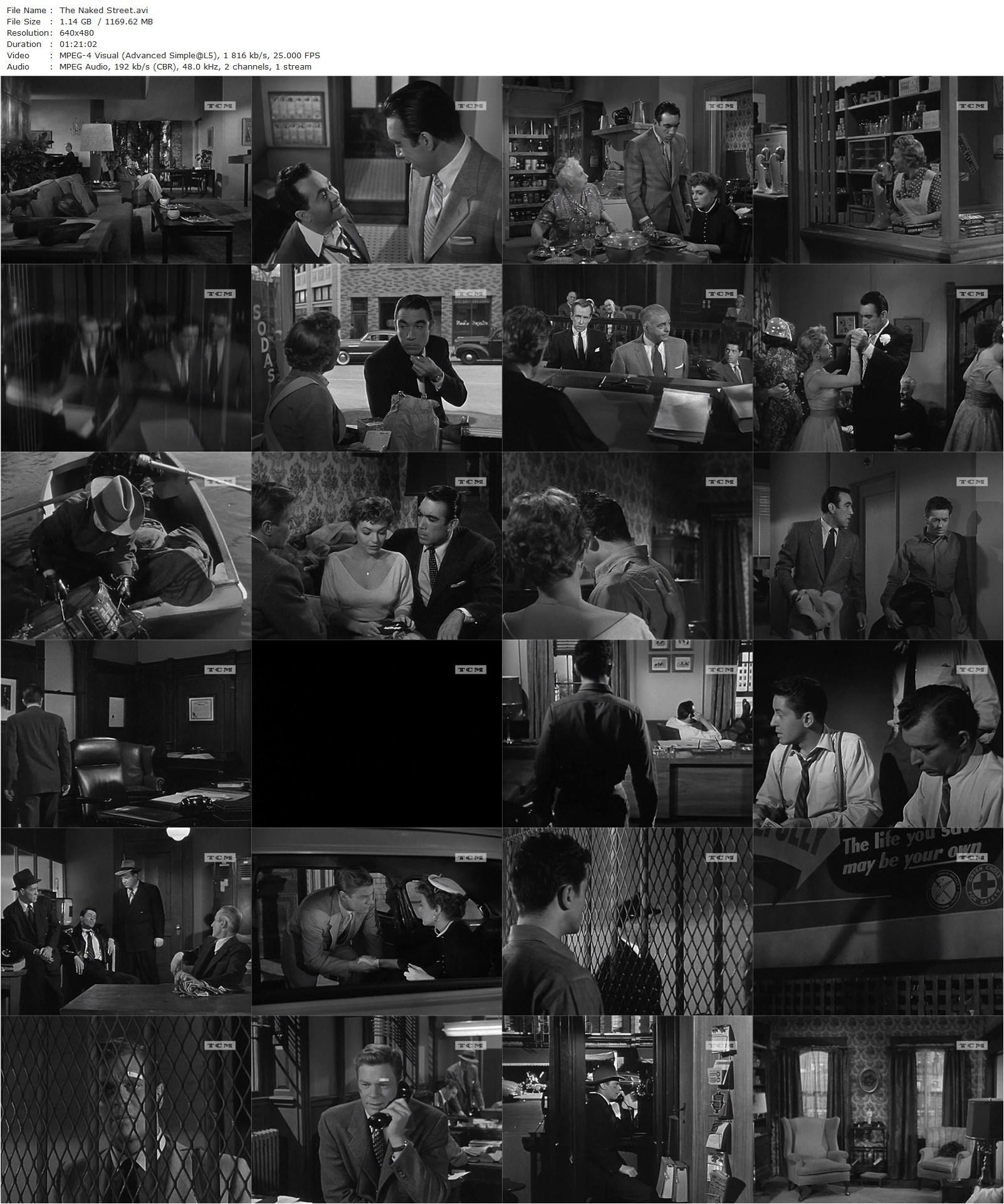 The Naked Street (1955) Maxwell Shane, Farley Granger, Anthony Quinn, Anne Bancroft-poster