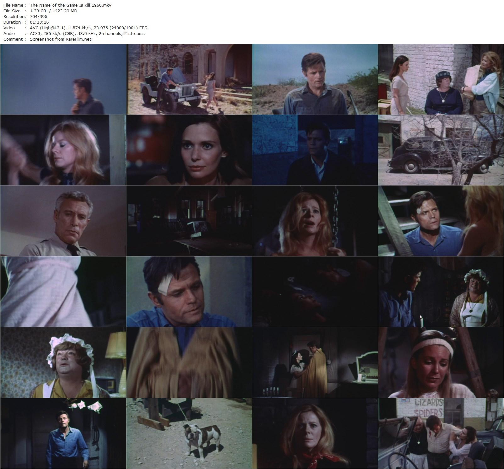 The Name of the Game Is Kill! (1968) Gunnar Hellström-poster