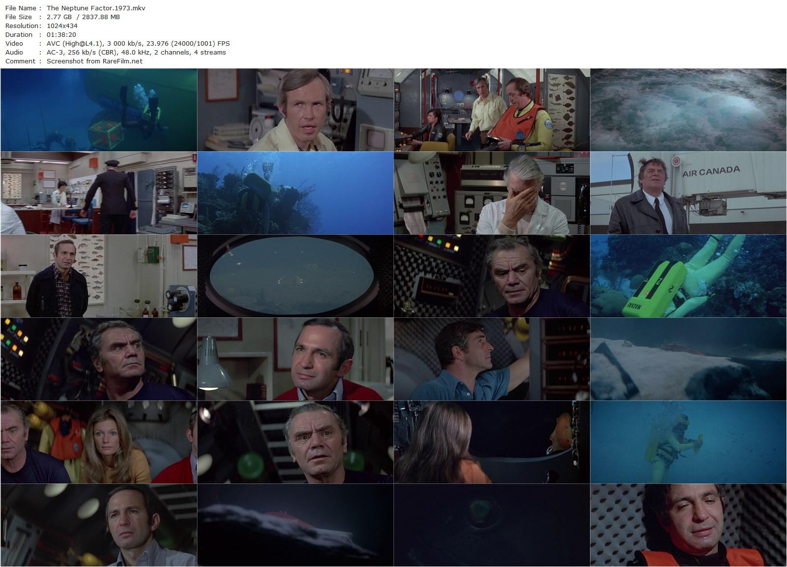 The Neptune Factor (1973) Daniel Petrie, Ben Gazzara, Walter Pidgeon, Ernest Borgnine-poster