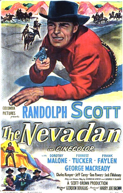 The Nevadan (1950) Gordon Douglas, Randolph Scott, Dorothy Malone, Forrest Tucker