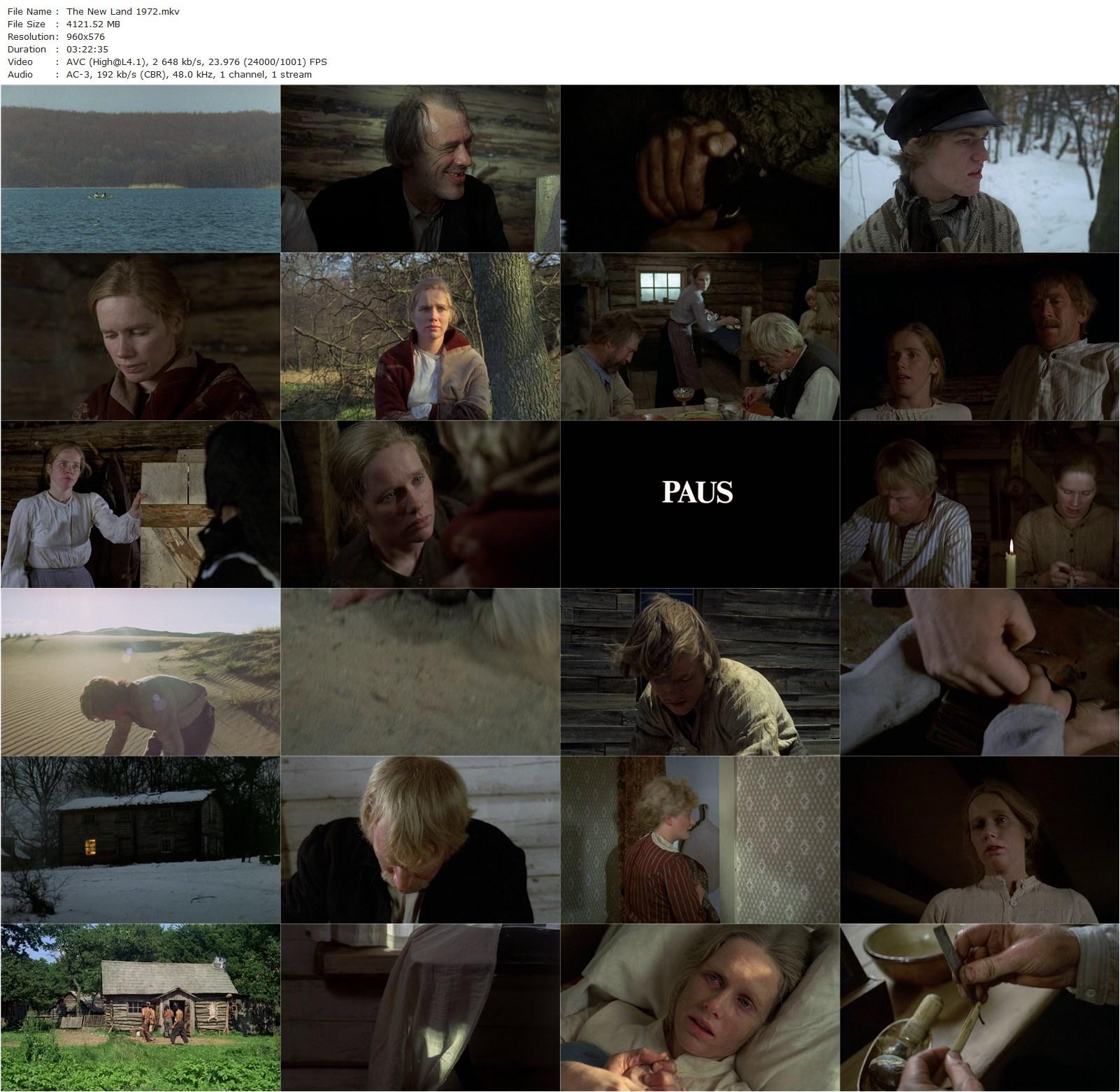 The New Land AKA Nybyggarna (1972) Jan Troell, Max von Sydow, Liv Ullmann, Eddie Axberg-poster