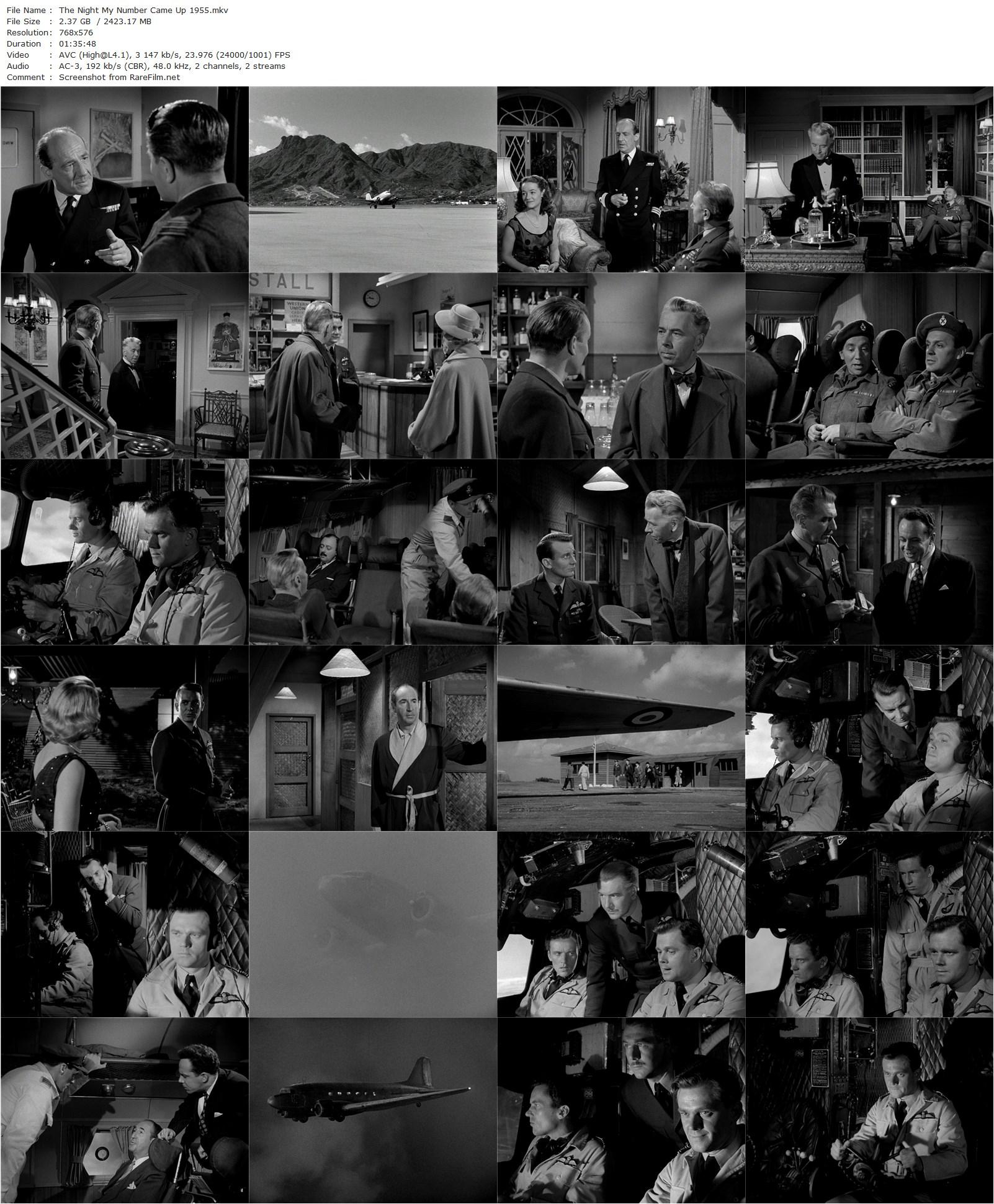 The Night My Number Came Up (1955) Leslie Norman, Michael Redgrave, Sheila Sim, Alexander Knox-poster