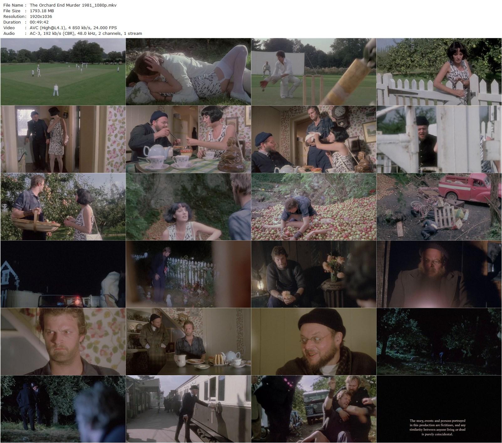 The Orchard End Murder (1981) Christian Marnham, Bill Wallis, Tracy Hyde, Clive Mantle-poster