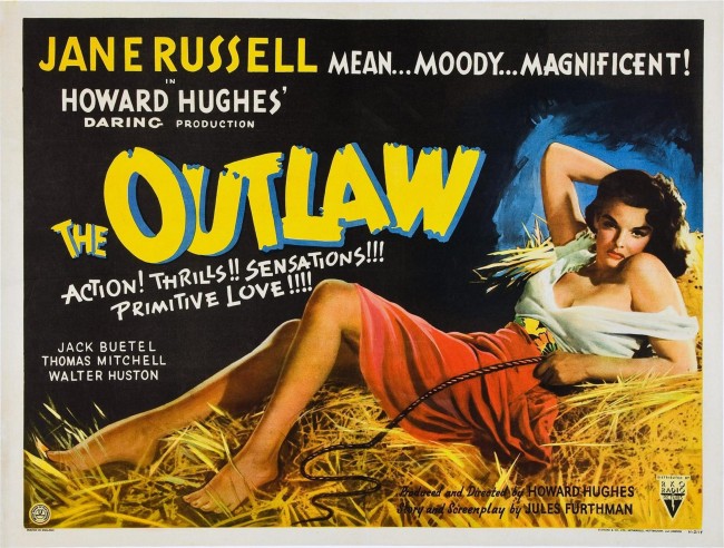 The Outlaw (1943) Howard Hughes, Jack Buetel, Thomas Mitchell, Jane Russell