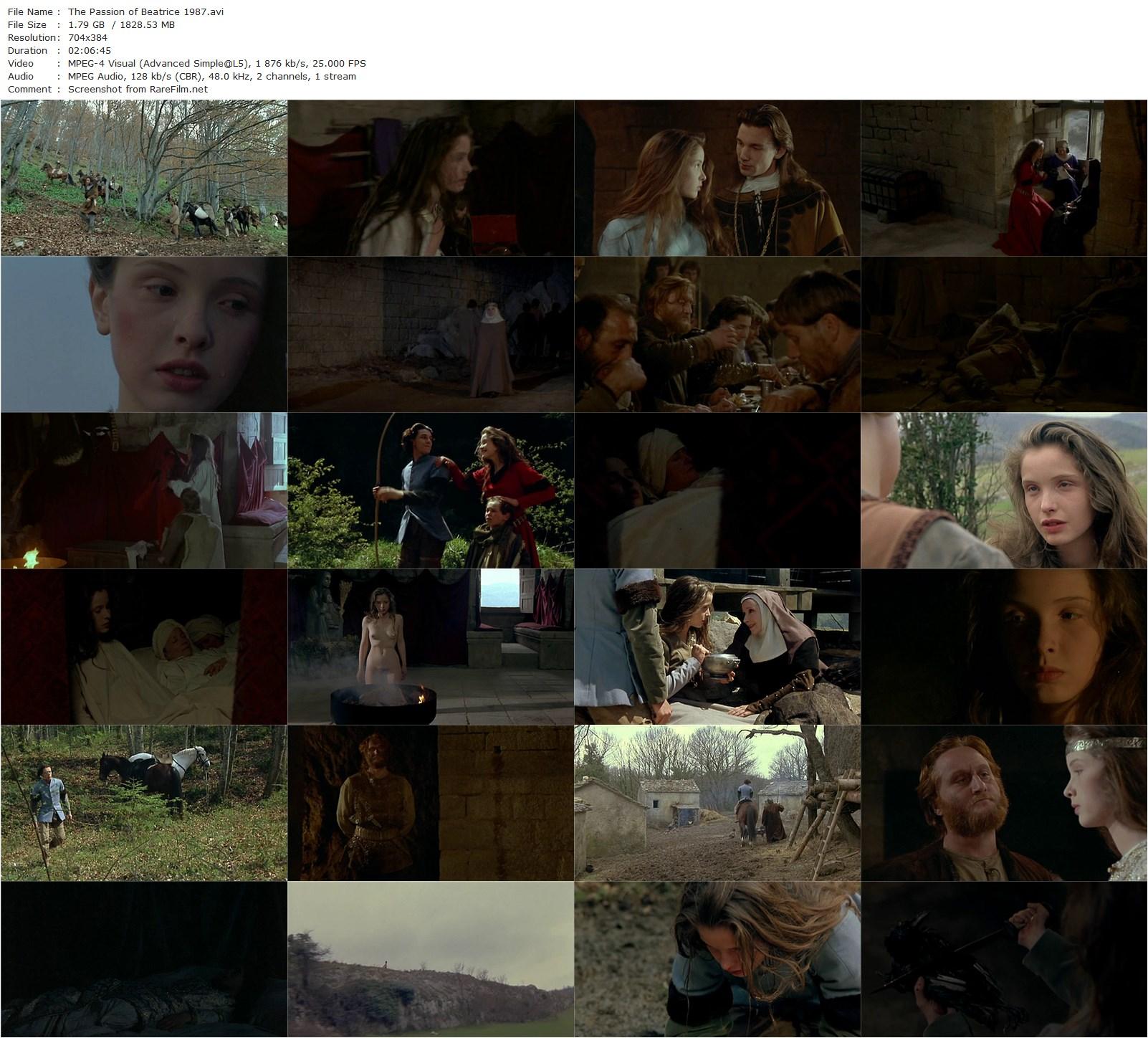 The Passion of Beatrice / La passion Béatrice (1987) Bertrand Tavernier, Bernard-Pierre Donnadieu, Julie Delpy, Nils Tavernier-poster