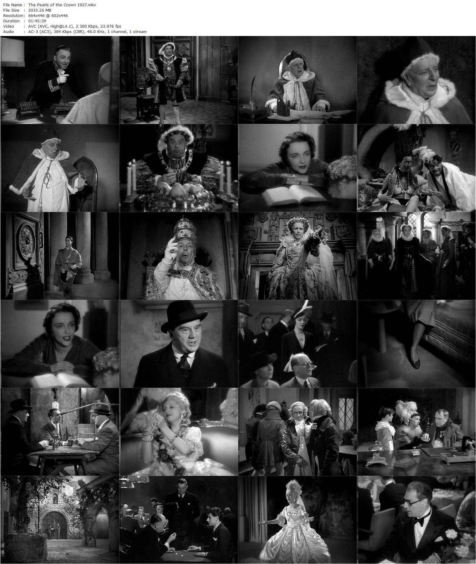 The Pearls of the Crown AKA Les perles de la couronne (1937) Sacha Guitry, Jacqueline Delubac, Lyn Harding-poster