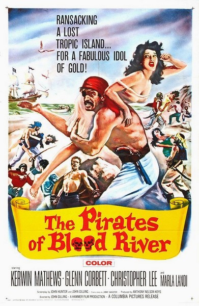 The Pirates of Blood River (1962) John Gilling, Kerwin Mathews, Glenn Corbett, Christopher Lee