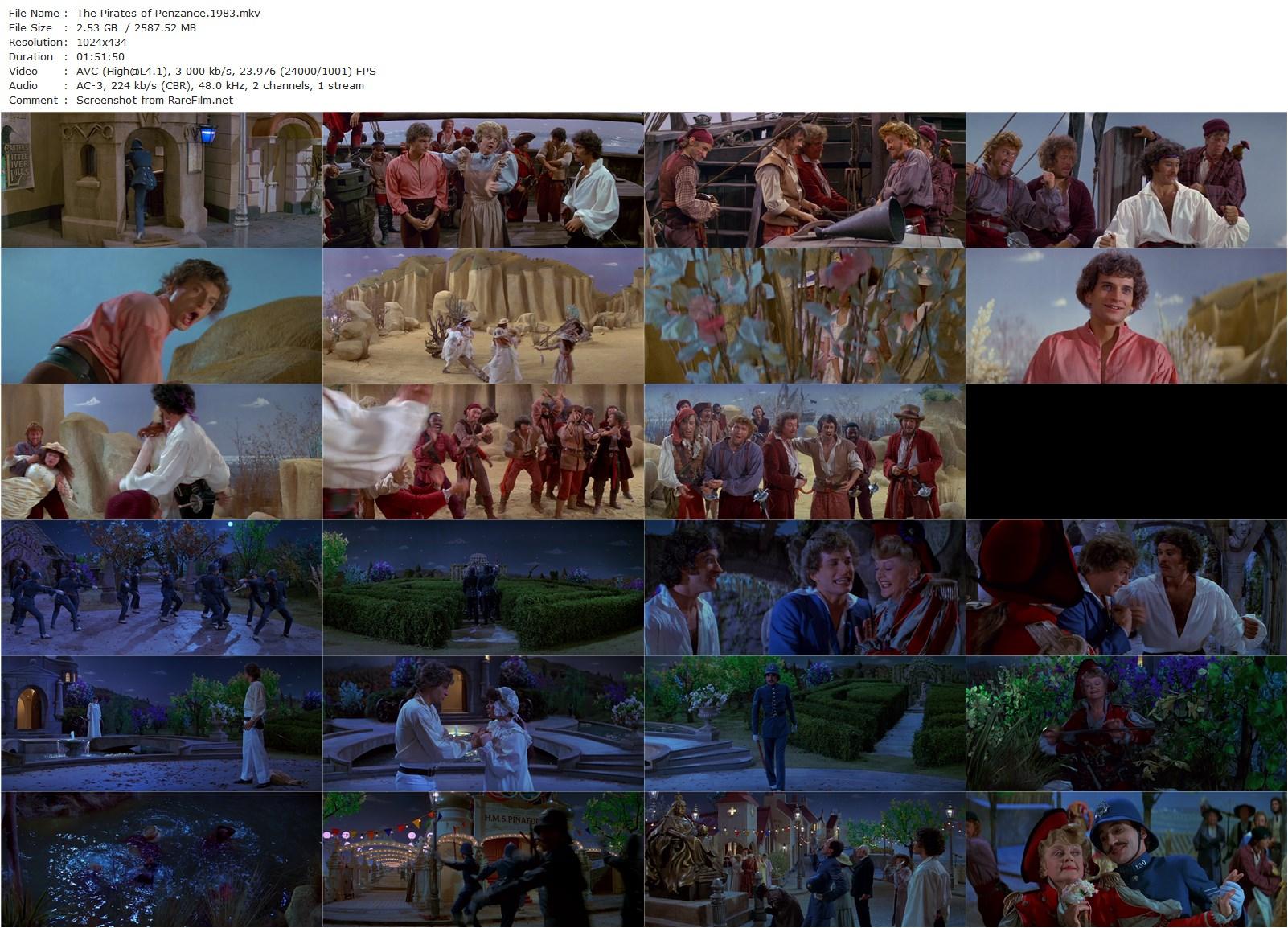 The Pirates of Penzance (1983) Wilford Leach, Kevin Kline, Angela Lansbury, Linda Ronstadt-poster