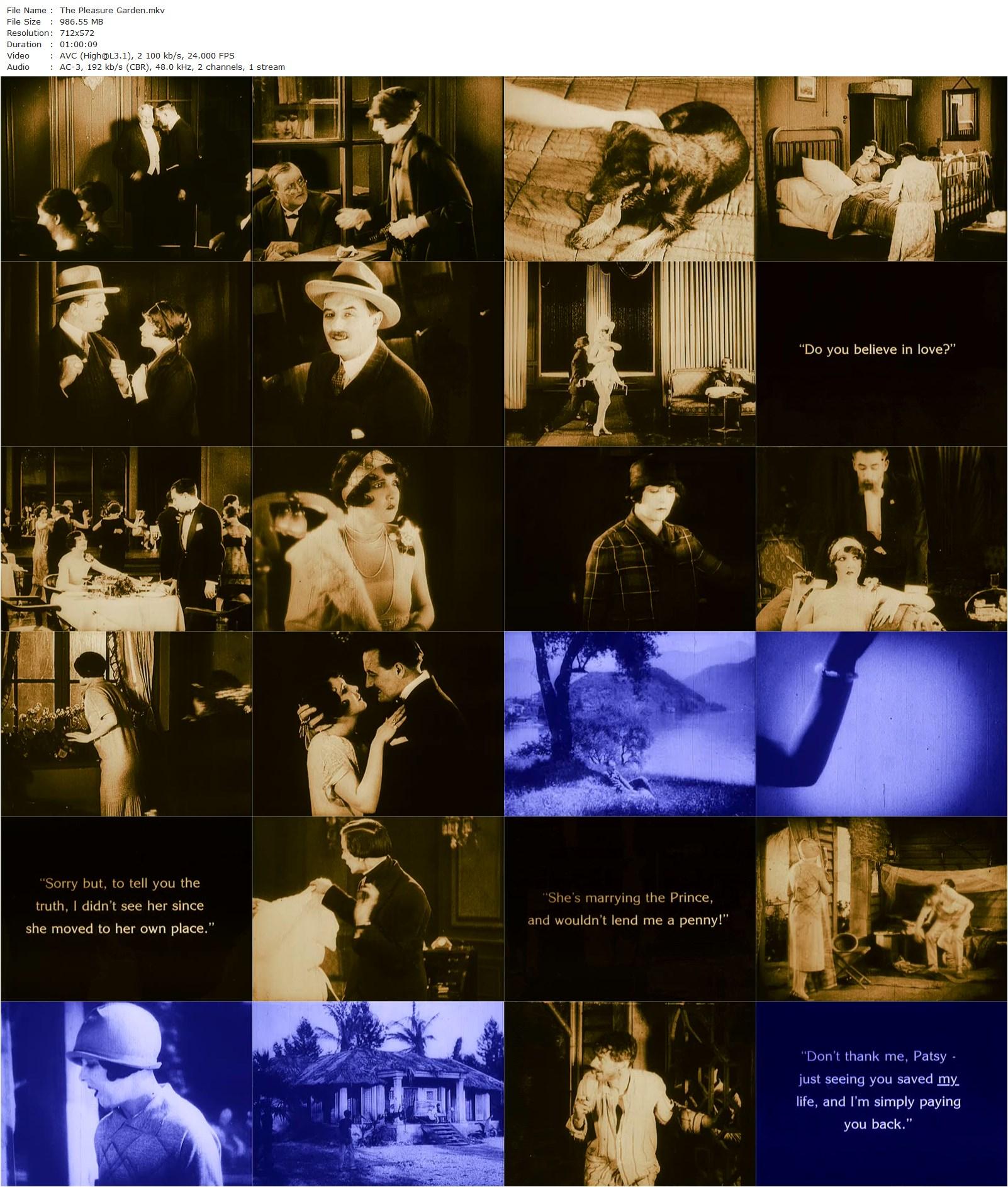 The Pleasure Garden (1925) Alfred Hitchcock, Virginia Valli, Carmelita Geraghty, Miles Mander-poster