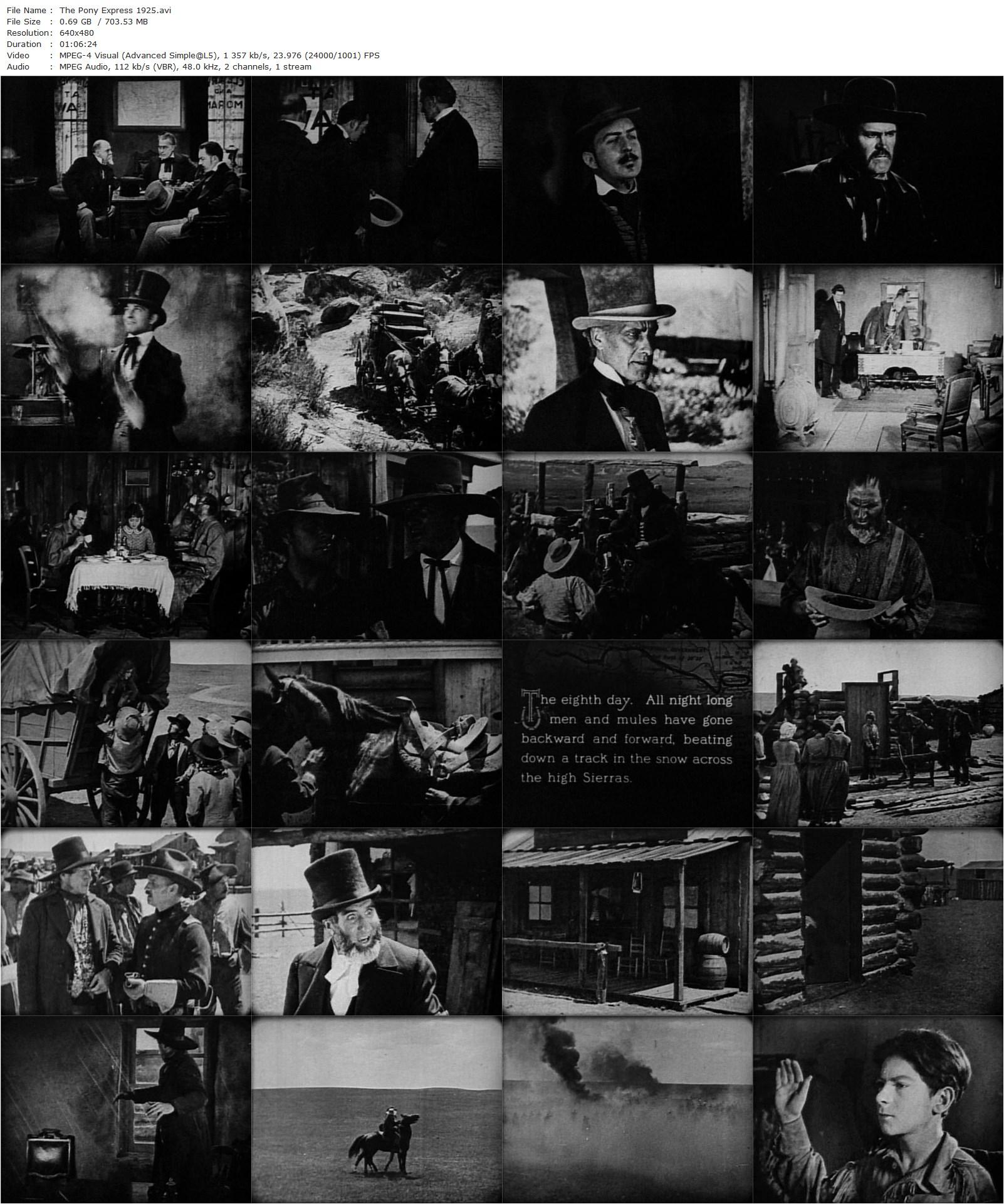 The Pony Express (1925) James Cruze, Betty Compson-poster