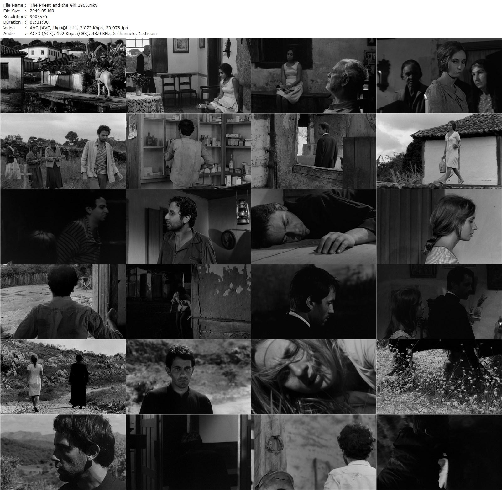 The Priest and the Girl (1966) Joaquim Pedro de Andrade, Helena Ignez, Paulo José, Mário Lago-poster