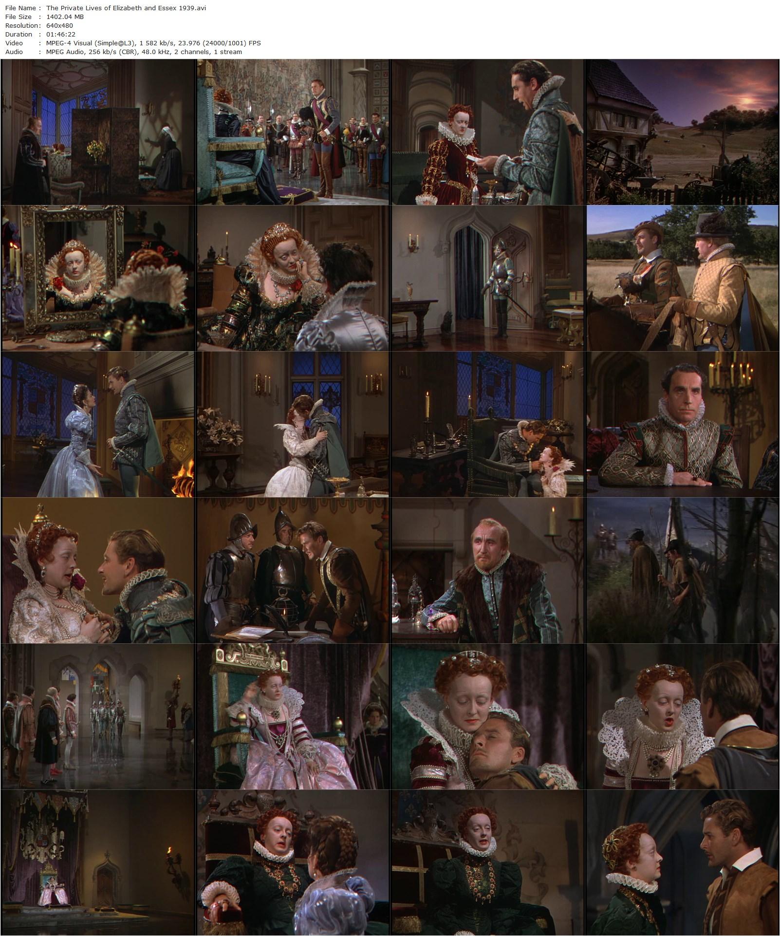 The Private Lives of Elizabeth and Essex (1939) Michael Curtiz, Bette Davis, Errol Flynn, Olivia de Havilland-poster