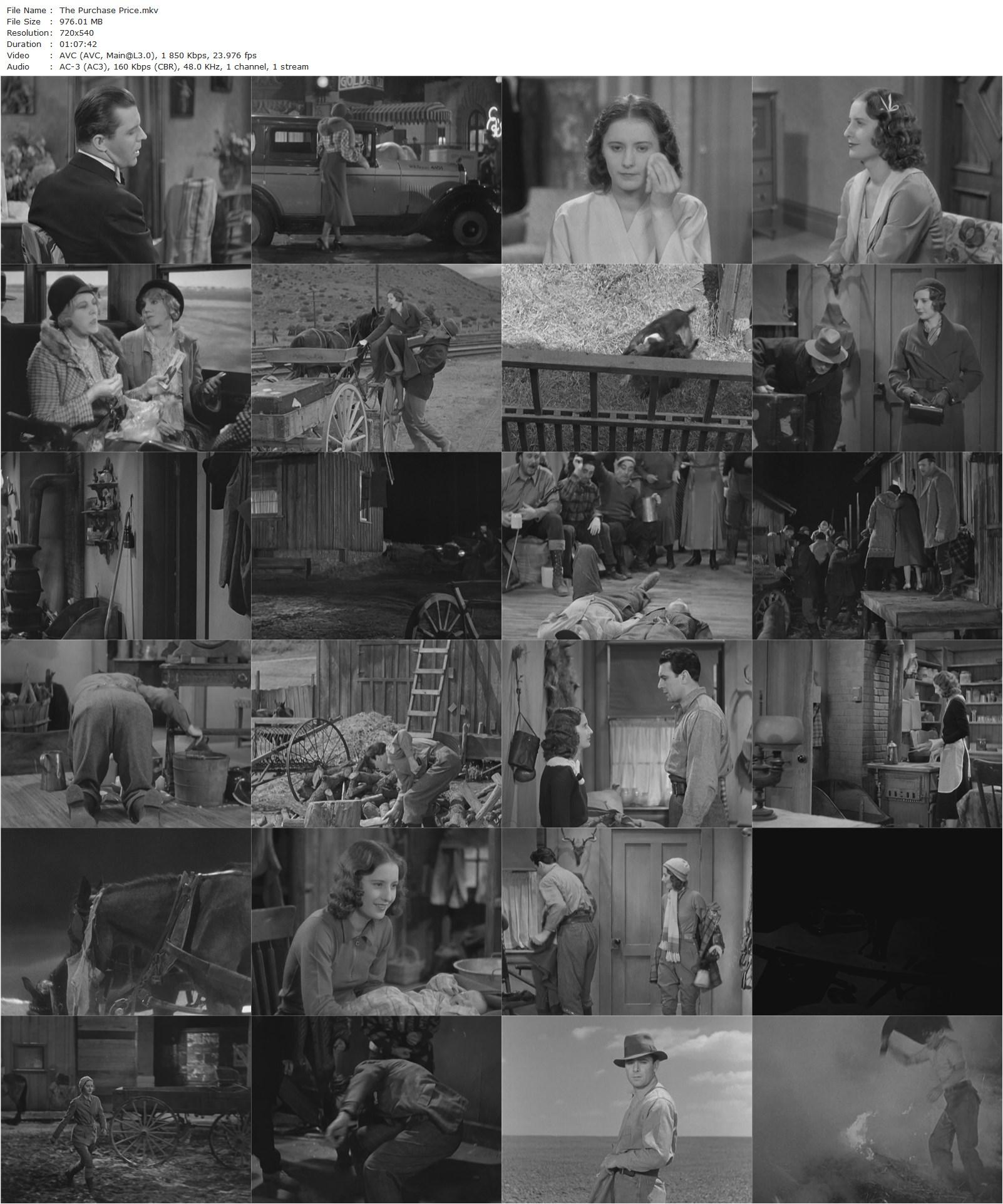 The Purchase Price (1932) William A. Wellman, Barbara Stanwyck, George Brent, Lyle Talbot-poster