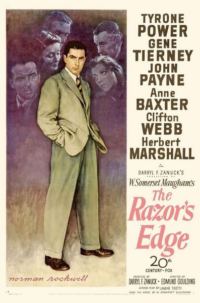 The Razor’s Edge (1946) Edmund Goulding, Tyrone Power, Gene Tierney, John Payne, Drama, Romance