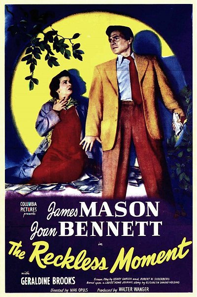 The Reckless Moment (1949) Max Ophüls, James Mason, Joan Bennett, Geraldine Brooks