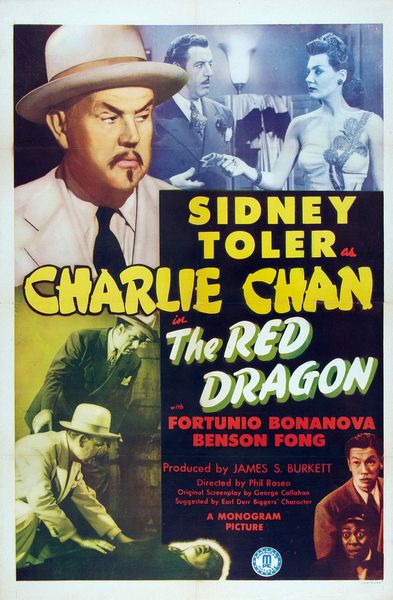 The Red Dragon (1945) Phil Rosen, Sidney Toler, Fortunio Bonanova, Benson Fong, Comedy, Crime, Mystery