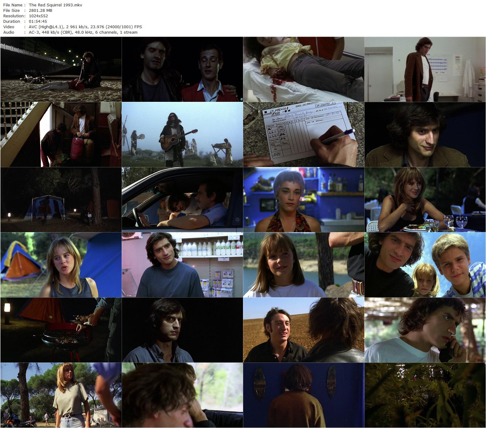 The Red Squirrel (1993) Julio Medem, Emma Suárez-poster