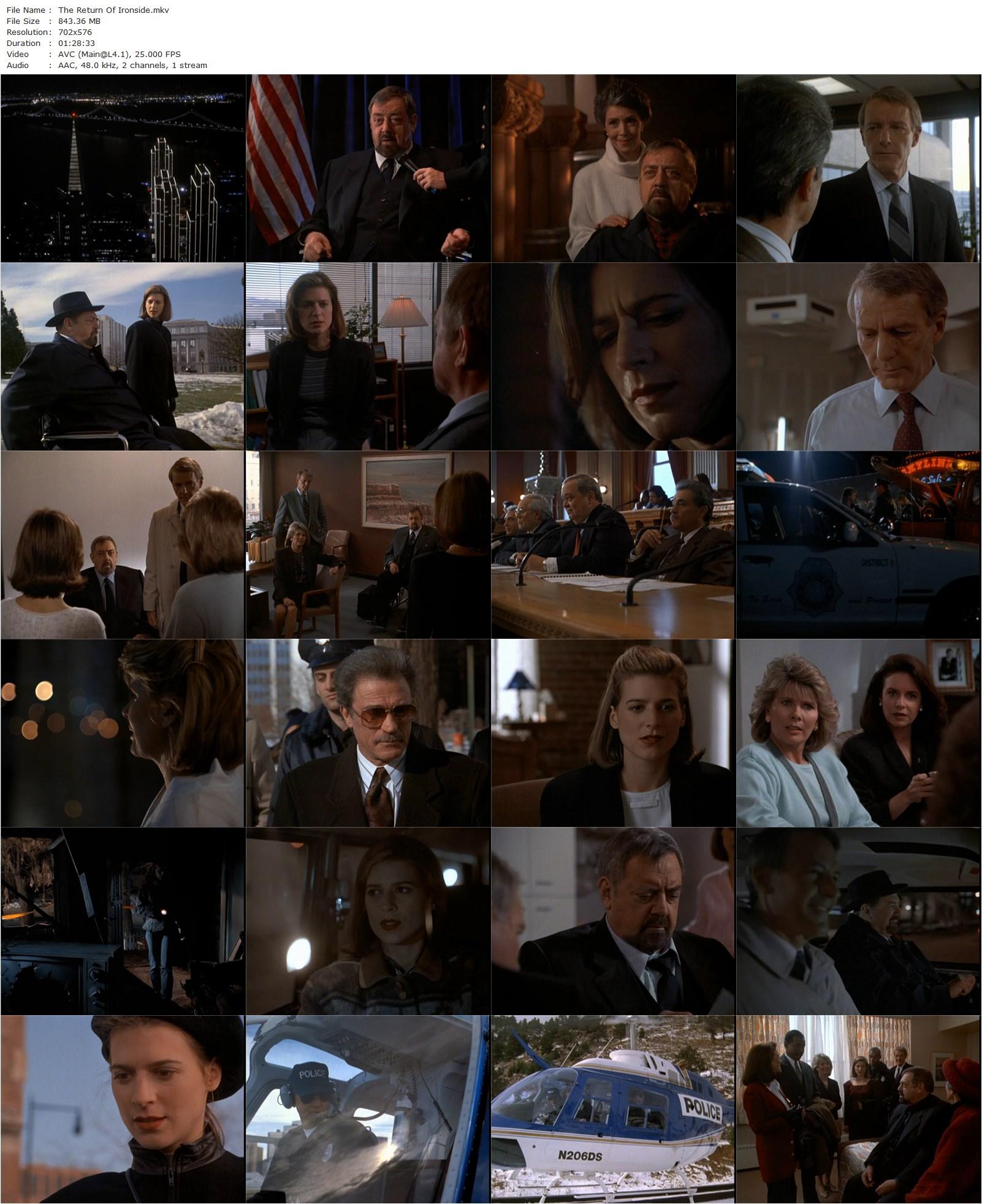 The Return of Ironside (1993) Gary Nelson, Raymond Burr, Don Galloway, Barbara Anderson-poster