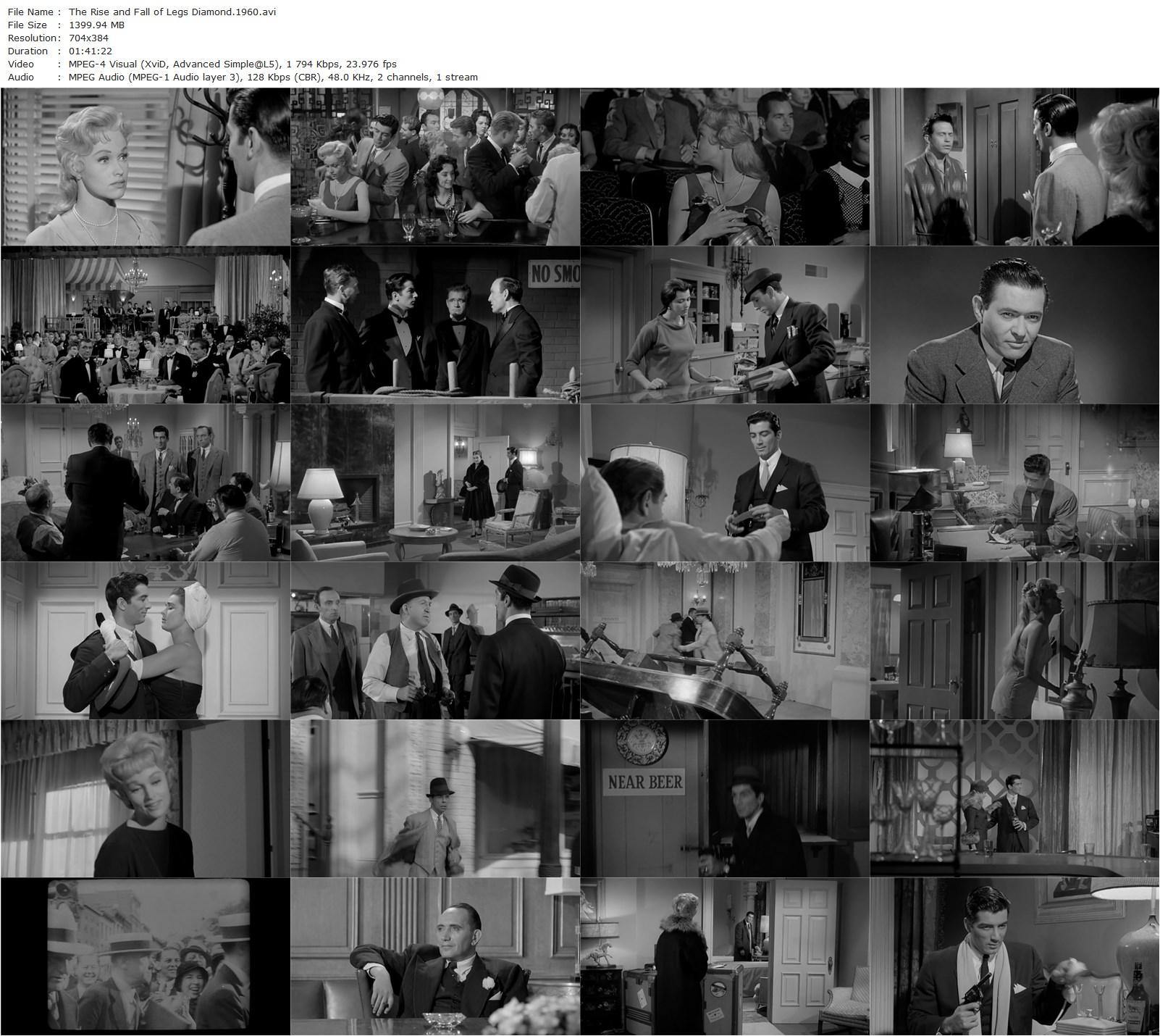 The Rise and Fall of Legs Diamond (1960) Budd Boetticher, Ray Danton, Karen Steele, Elaine Stewart-poster