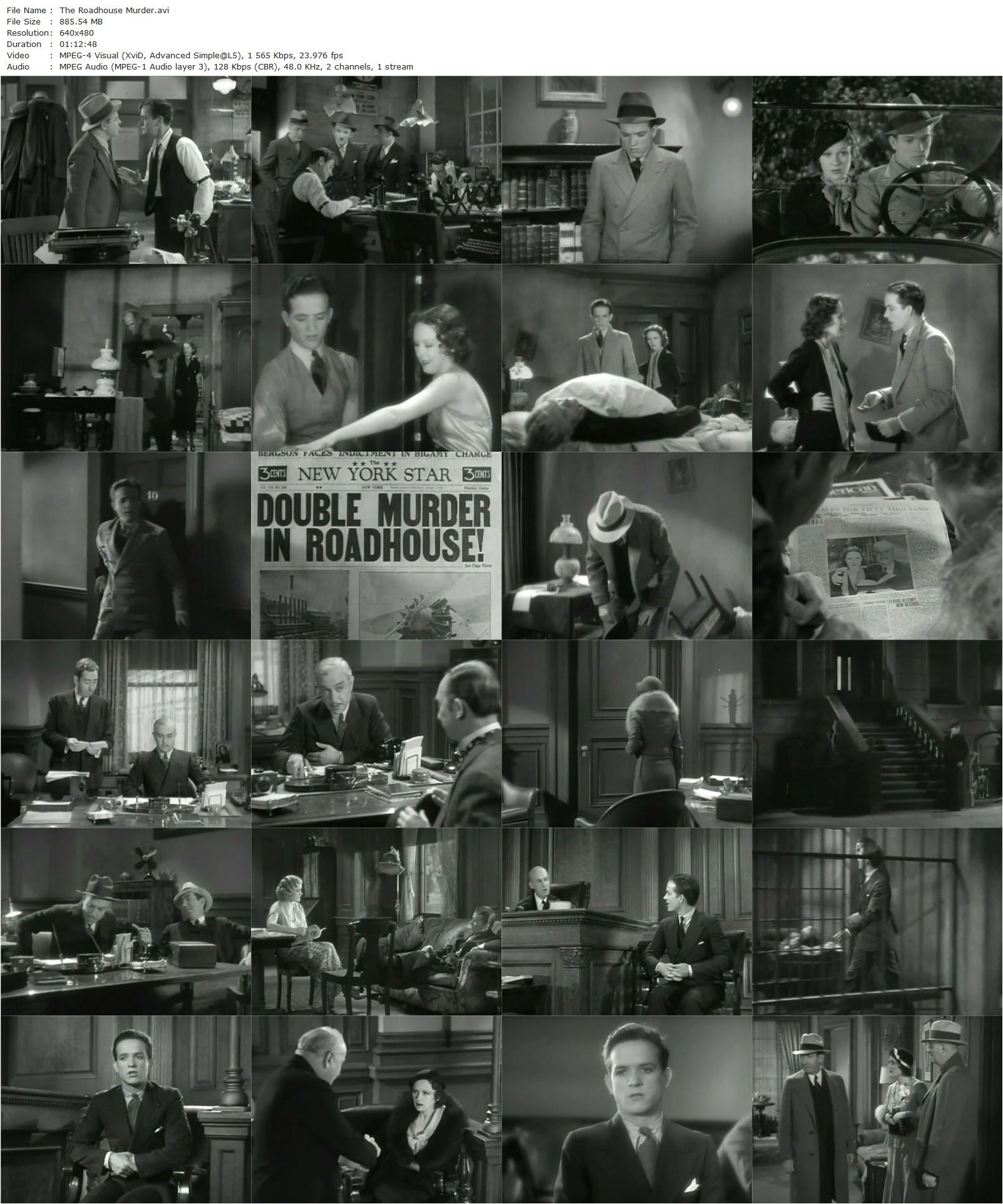 The Roadhouse Murder (1932) J. Walter Ruben, Dorothy Jordan, Eric Linden, Purnell Pratt-poster