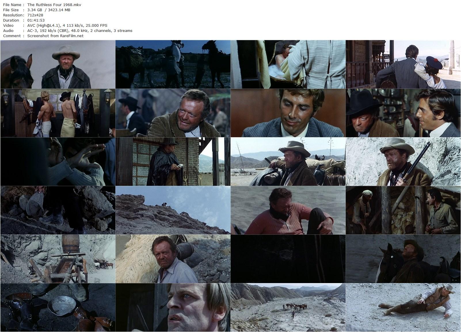 The Ruthless Four / Ognuno per sé (1968) Giorgio Capitani, Van Heflin, Gilbert Roland, Klaus Kinski-poster