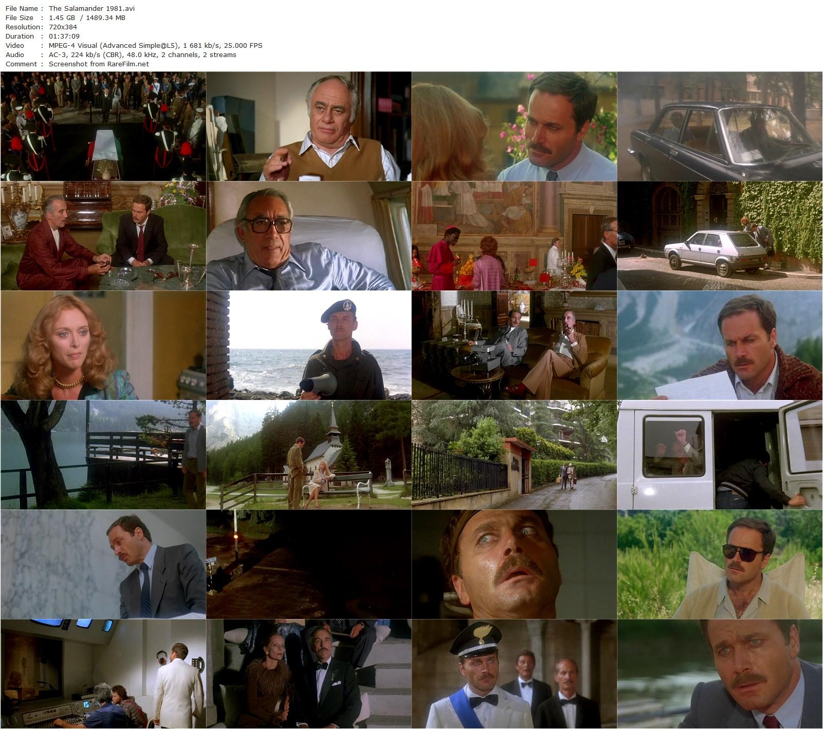 The Salamander (1981) Peter Zinner, Franco Nero-poster